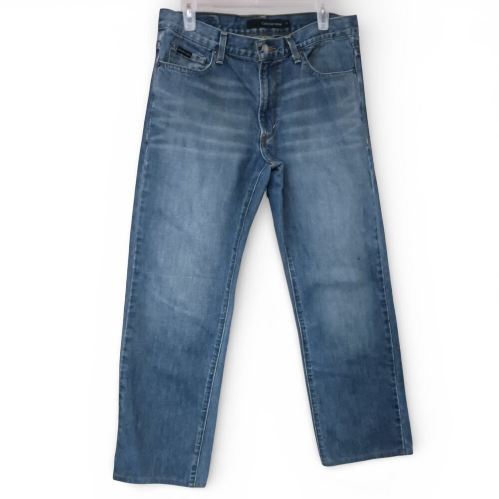 Calvin Klein 100% Cotton Straight Leg Jeans 32x28 90s Dad Jeans Unisex